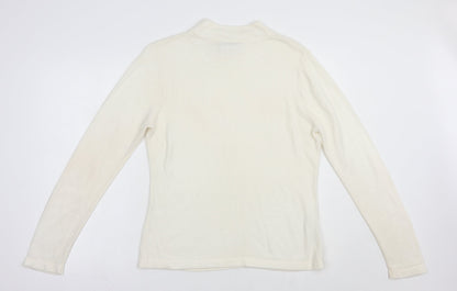 Womens UK Size 14 Papaya White Pullover Jumper