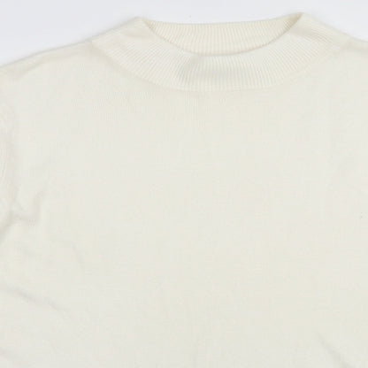 Womens UK Size 14 Papaya White Pullover Jumper