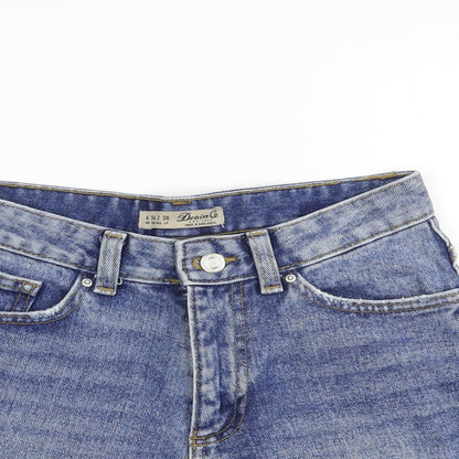 Denim Co. Womens Blue  Cotton Hot Pants Shorts Size 6 L3 in Regular Button