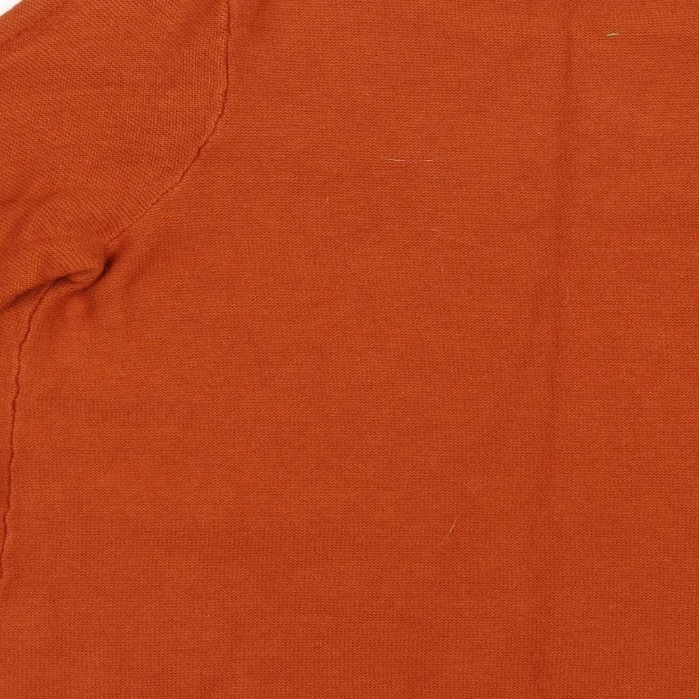 TU Womens Brown Crew Neck  Cotton Pullover Jumper Size 14