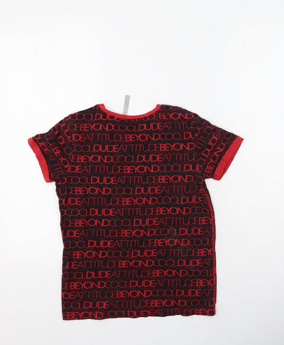 George  Boys Multicoloured  Cotton Basic Button-Up Size 10-11 Years Round Neck