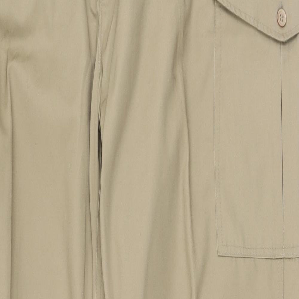 Preworn Mens Brown  Polyester Trousers  Size 42 in L26 in Regular