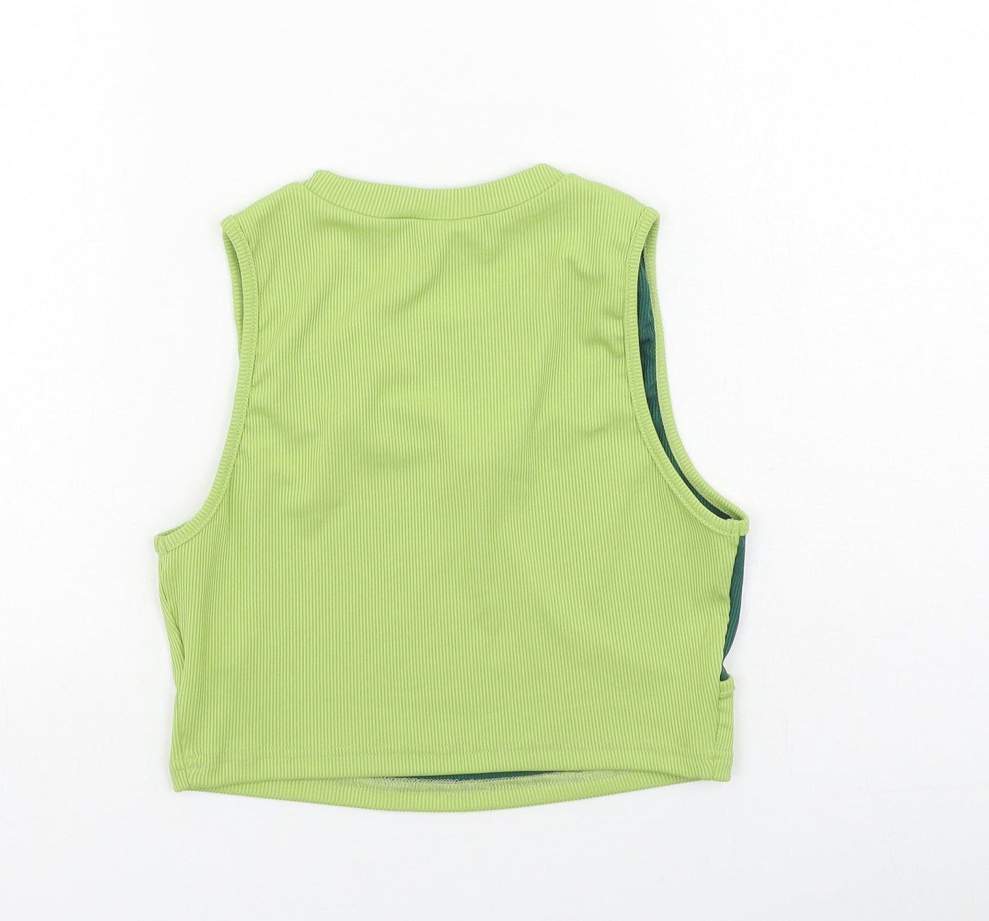 SheIn Womens Green  Polyester Camisole Tank Size S Round Neck