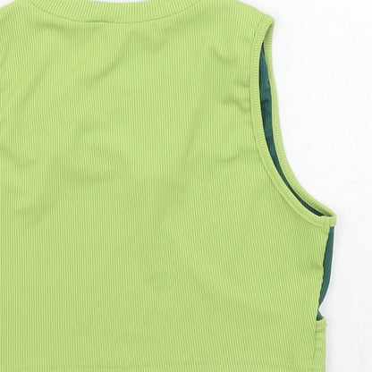SheIn Womens Green  Polyester Camisole Tank Size S Round Neck