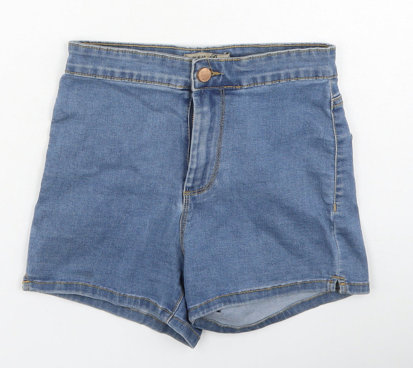 Denim & Co. Womens Blue  Cotton Hot Pants Shorts Size 8 L4 in Regular