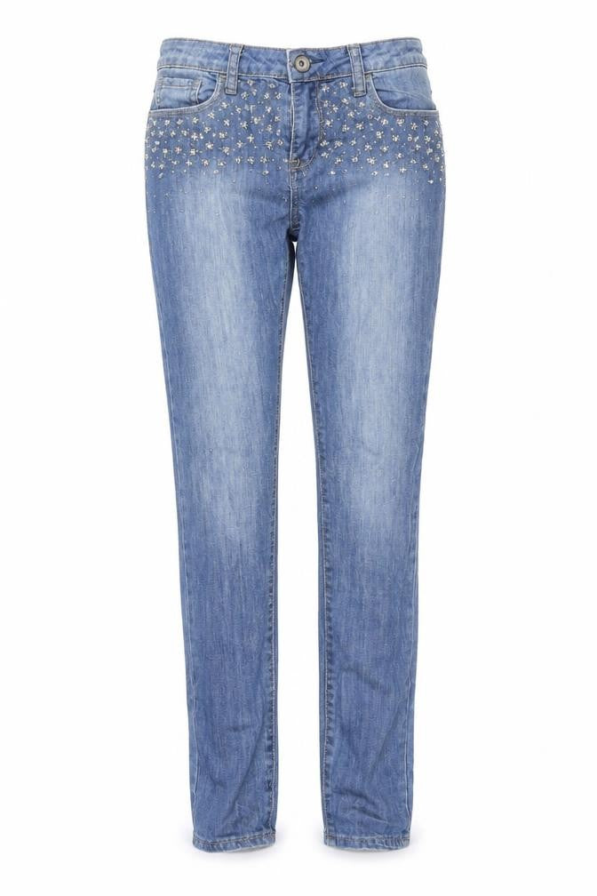 Womens UK Size 10 Denim & Co. Regular Fit Mom Blue Jeans