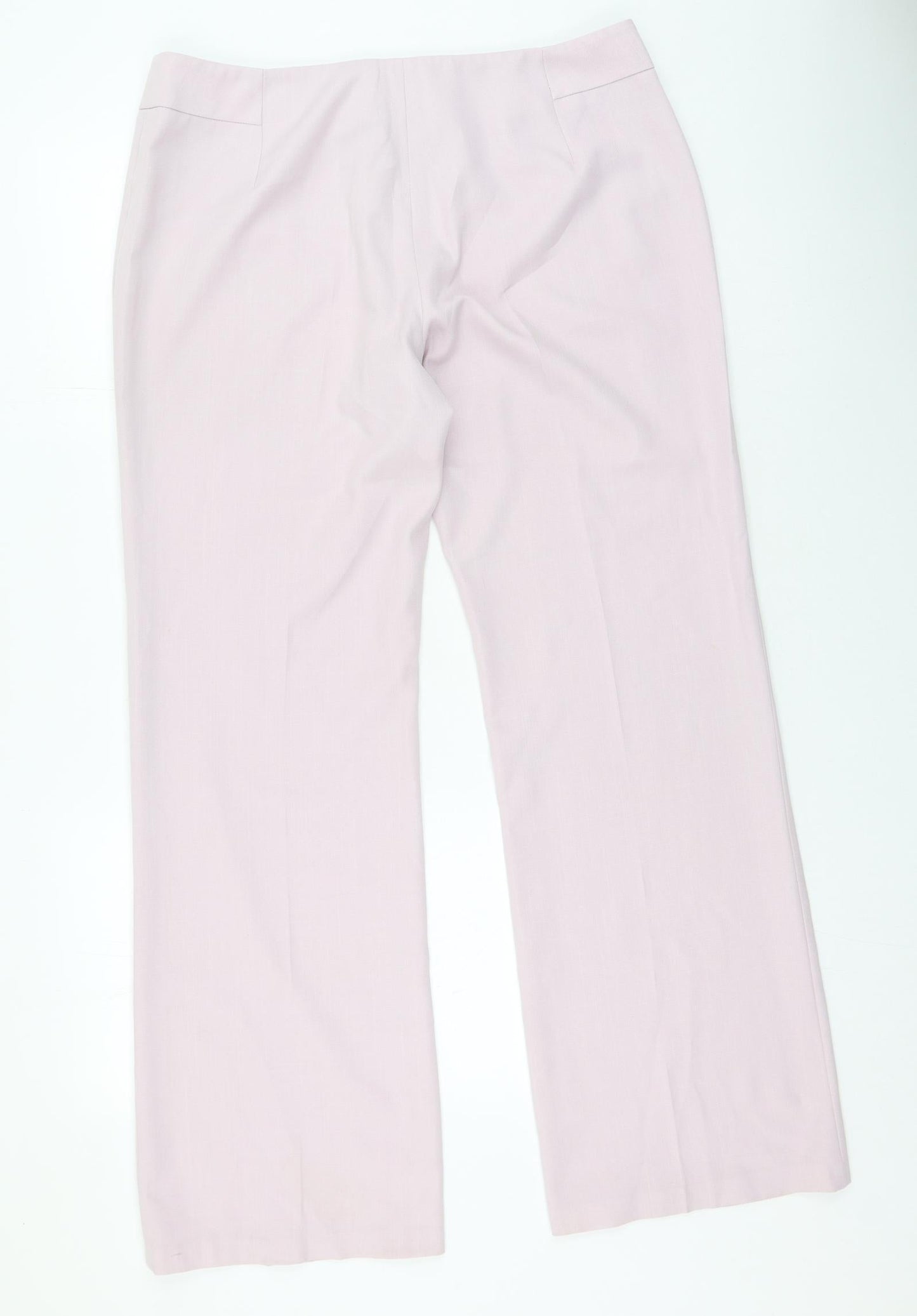 George  Womens Pink  Polyester Trousers  Size 16 L38 in Regular
