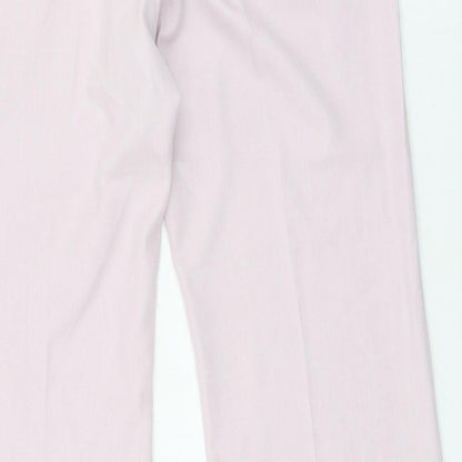 George  Womens Pink  Polyester Trousers  Size 16 L38 in Regular