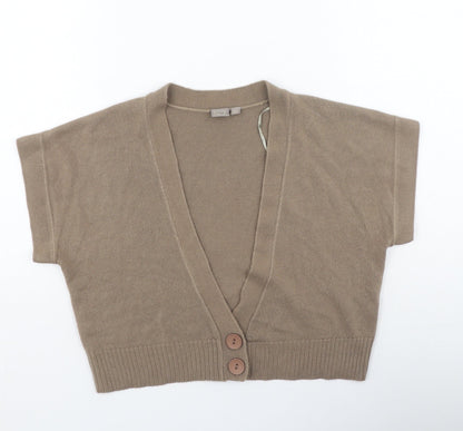 Womens UK Size 12 TU Brown Cardigan Jumper