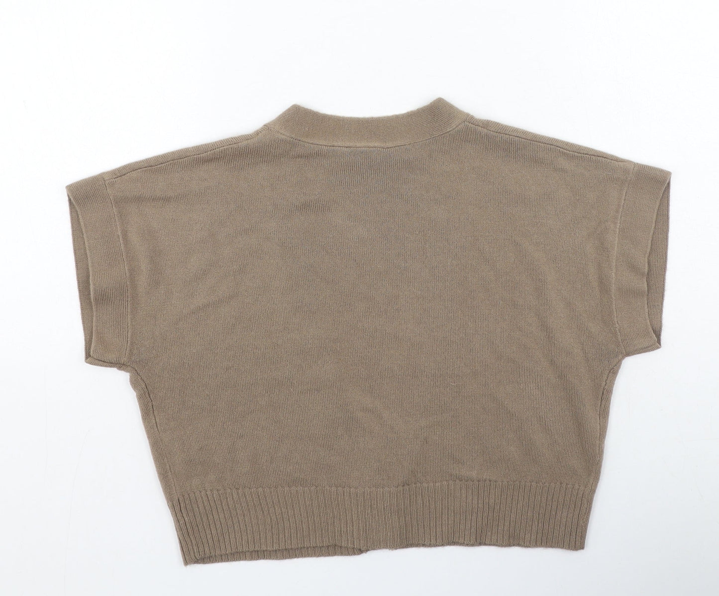Womens UK Size 12 TU Brown Cardigan Jumper