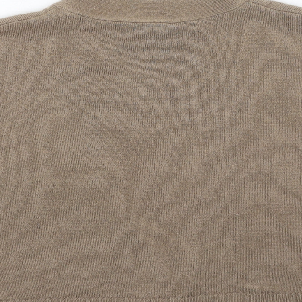 Womens UK Size 12 TU Brown Cardigan Jumper