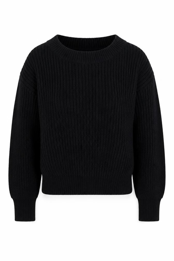 Womens UK Size M Boohoo Black Pullover Jumper