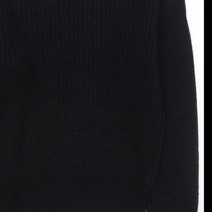 Womens UK Size M Boohoo Black Pullover Jumper