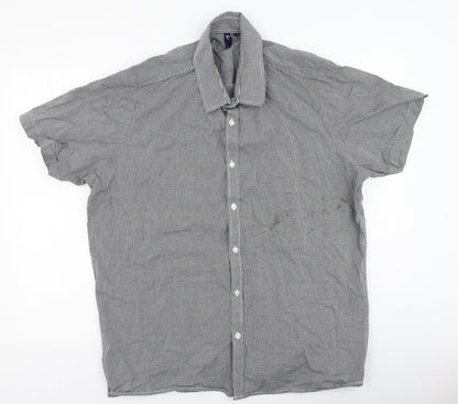 Premier Mens Multicoloured Check Cotton  Polo Size XL Collared