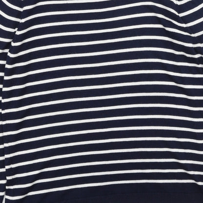 George  Womens Multicoloured Round Neck Striped Viscose Pullover Jumper Size 14
