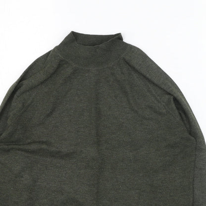Primark Womens Green High Neck  Polyester Pullover Jumper Size 12
