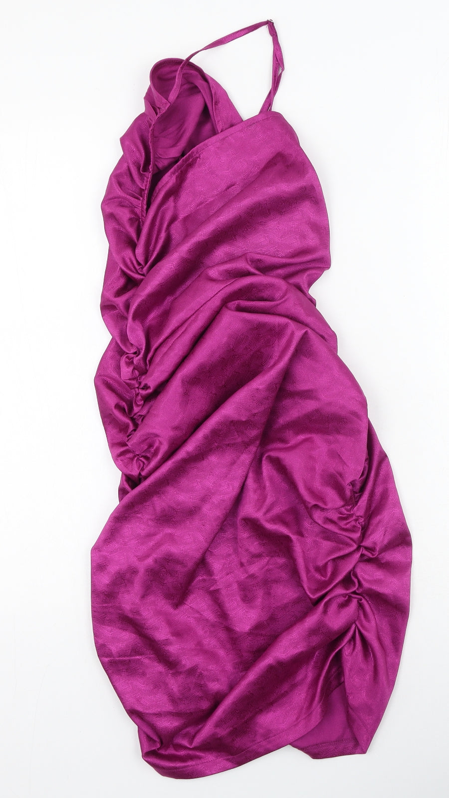 PRETTYLITTLETHING Womens Purple  Polyester Bodycon  Size 8  Round Neck