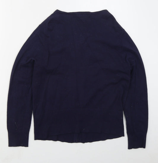 Womens UK Size 16 Marks and Spencer Blue Cardigan Jumper
