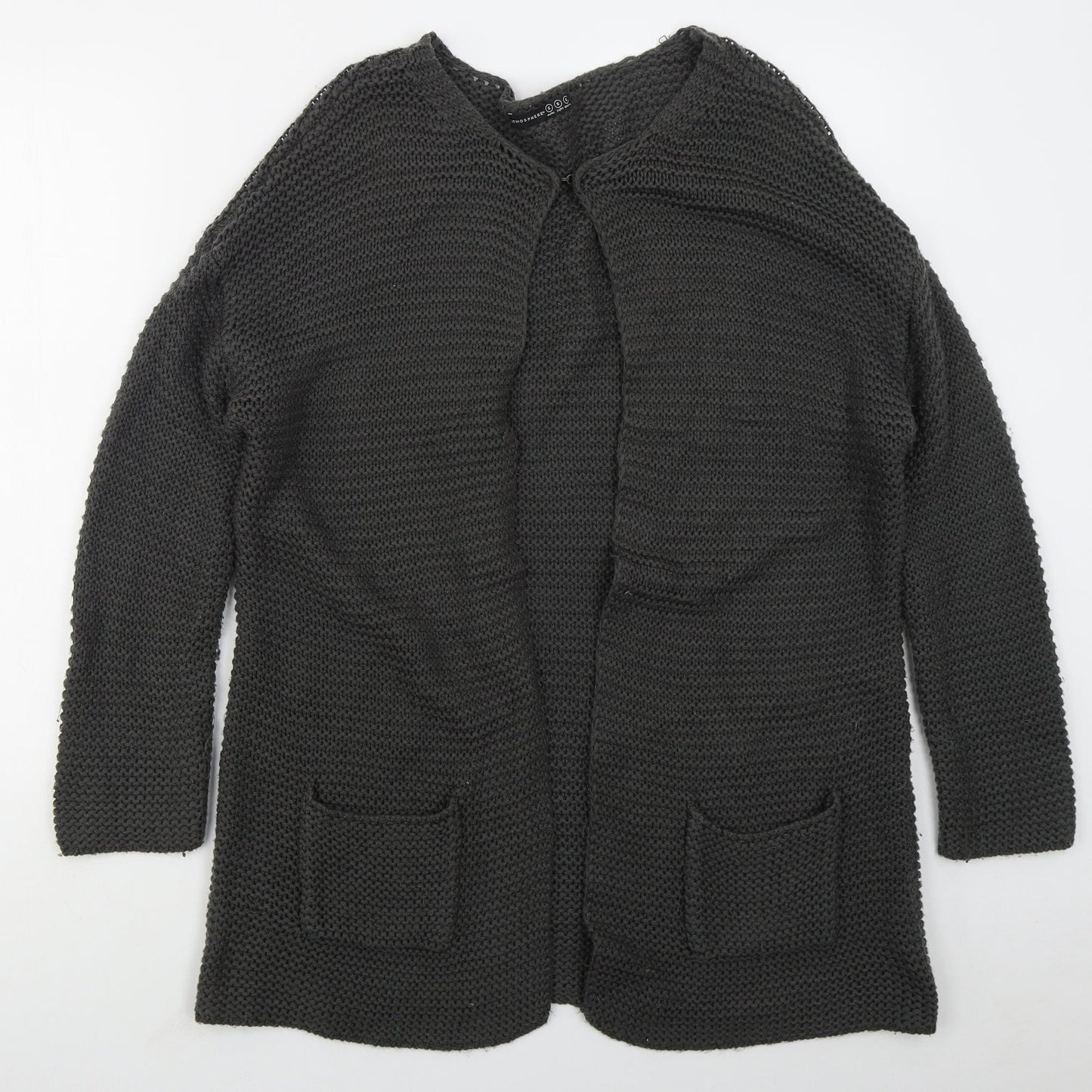 Womens UK Size S Atmosphere Grey Cardigan Jumper