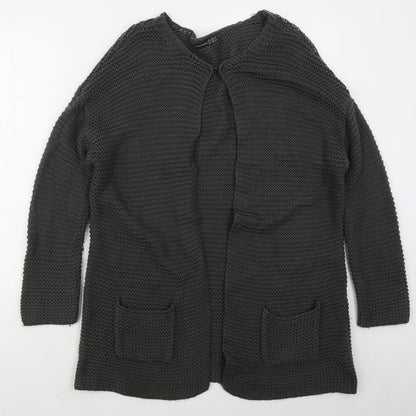 Womens UK Size S Atmosphere Grey Cardigan Jumper