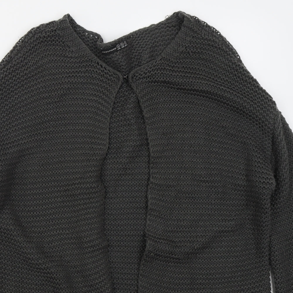 Womens UK Size S Atmosphere Grey Cardigan Jumper