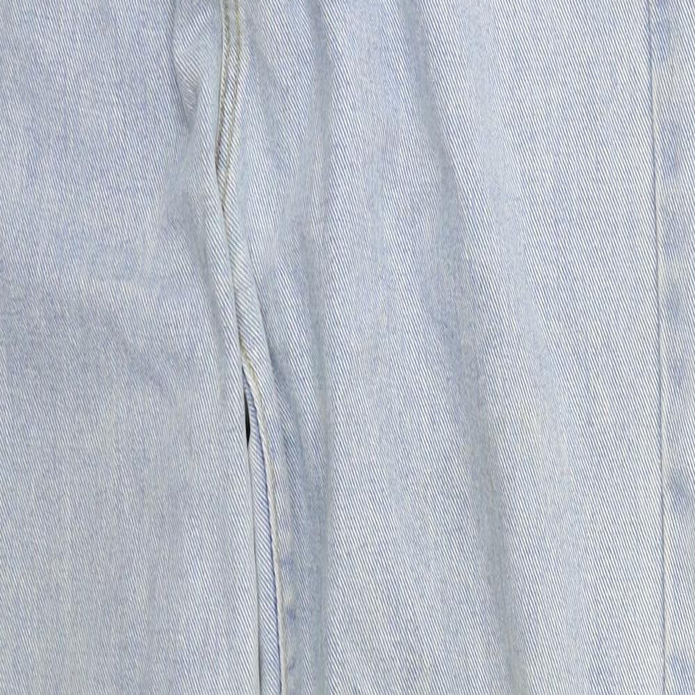 SheIn Womens Blue  Cotton Straight Jeans Size S L29 in Regular Button