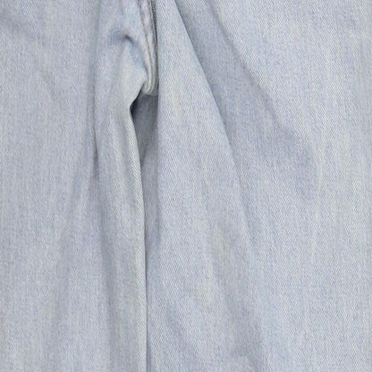 SheIn Womens Blue  Cotton Straight Jeans Size S L29 in Regular Button