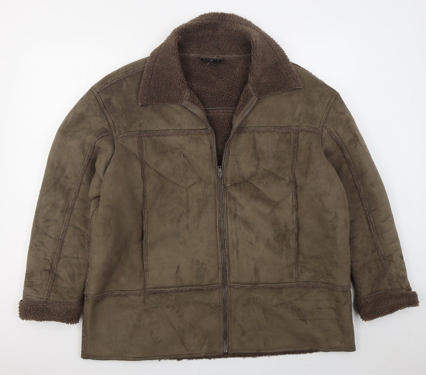 Urban Spirit Womens Brown   Jacket  Size XL  Zip