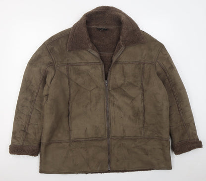Urban Spirit Womens Brown   Jacket  Size XL  Zip