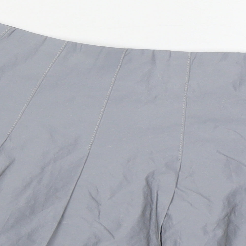 Love & Other Things Womens Grey  Polyester Skater Skirt Size XS   Zip