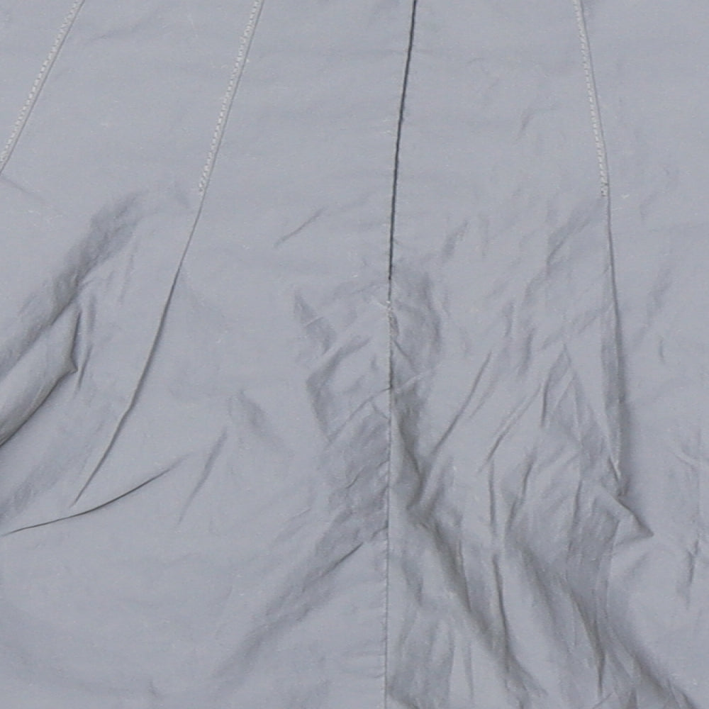 Love & Other Things Womens Grey  Polyester Skater Skirt Size XS   Zip