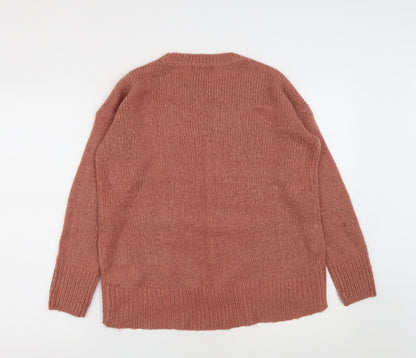 Womens UK Size S New Look Pink Pullover Jumper