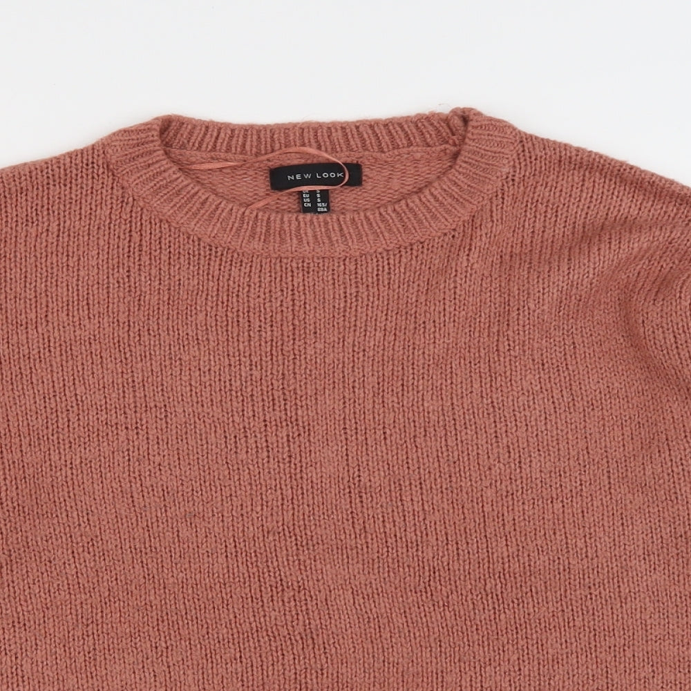 Womens UK Size S New Look Pink Pullover Jumper