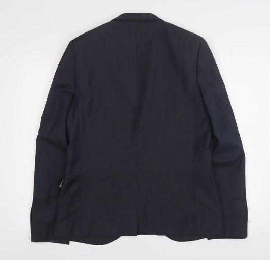Mens UK Size 40 Topman Regular Blue Suit Jacket
