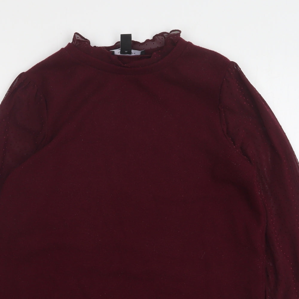 Womens UK Size 10 New Look Purple Pullover Jumper