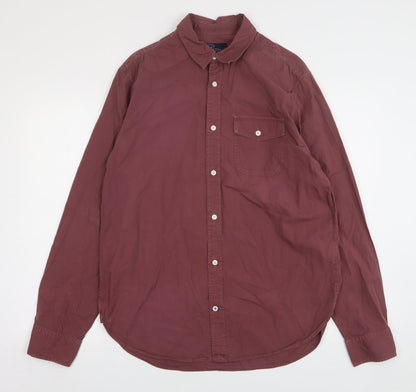 Mens UK Size L Gap Purple  Button-Up Long Sleeve Casual Shirt