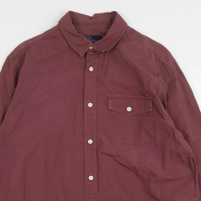 Mens UK Size L Gap Purple  Button-Up Long Sleeve Casual Shirt