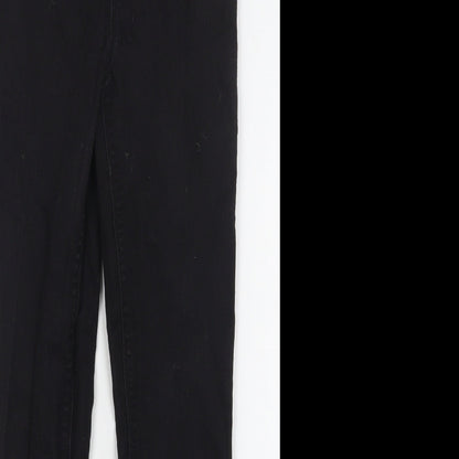 Matalan Womens Black  Cotton Jegging Jeans Size 8 L26 in Regular