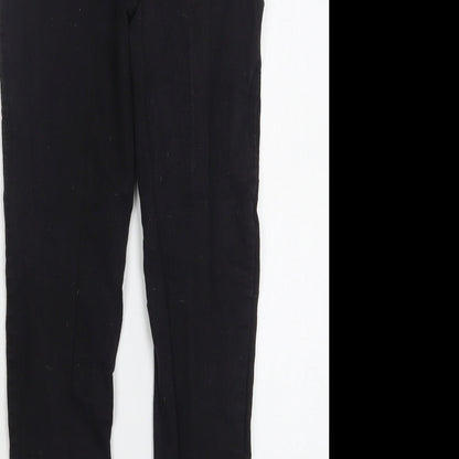 Matalan Womens Black  Cotton Jegging Jeans Size 8 L26 in Regular