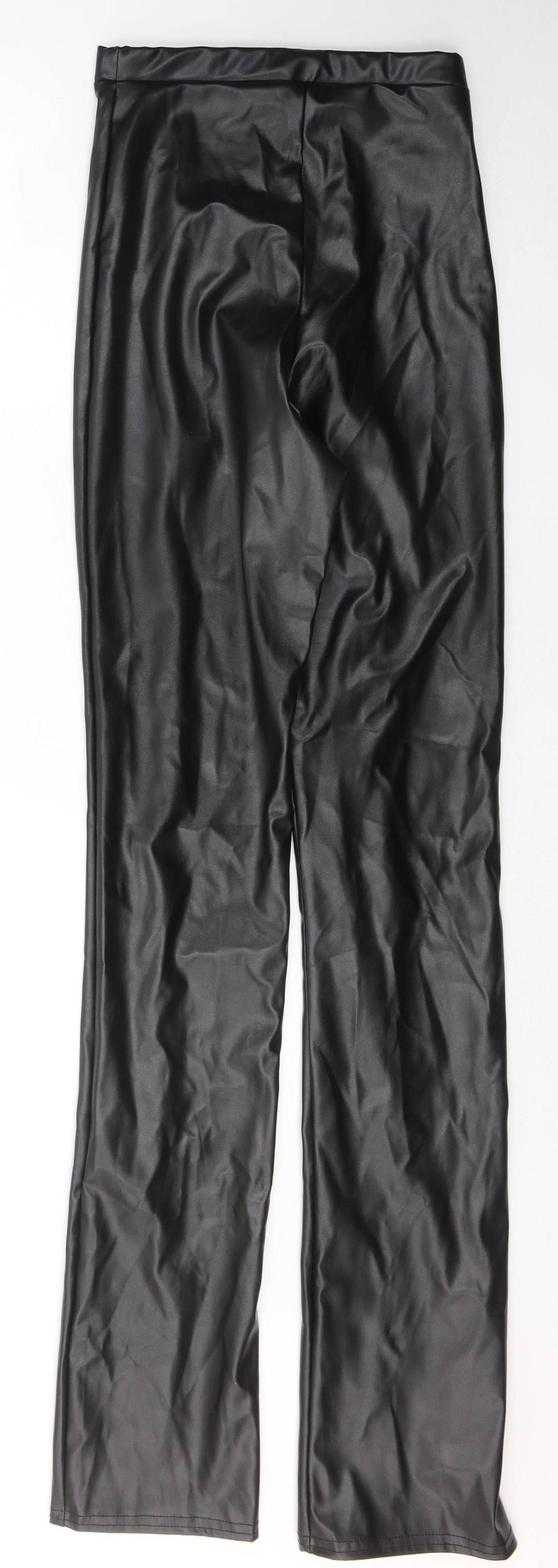 Womens UK Size 4 PRETTYLITTLETHING Regular Fit  Black Trousers