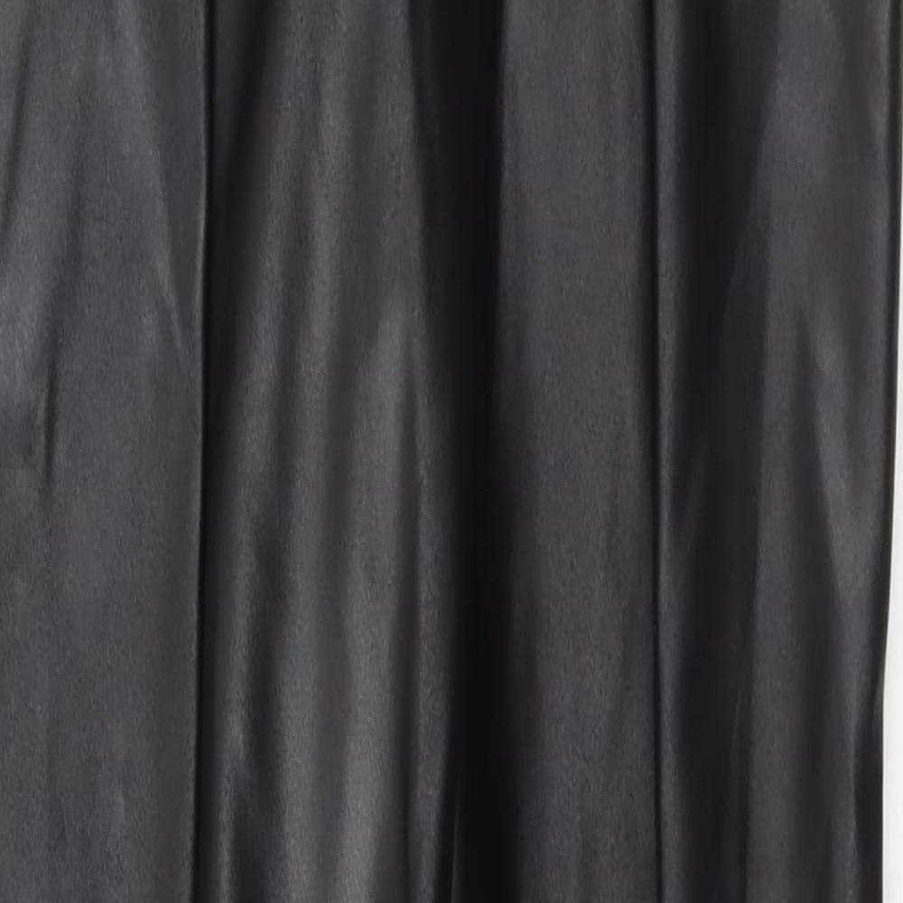 Womens UK Size 4 PRETTYLITTLETHING Regular Fit  Black Trousers