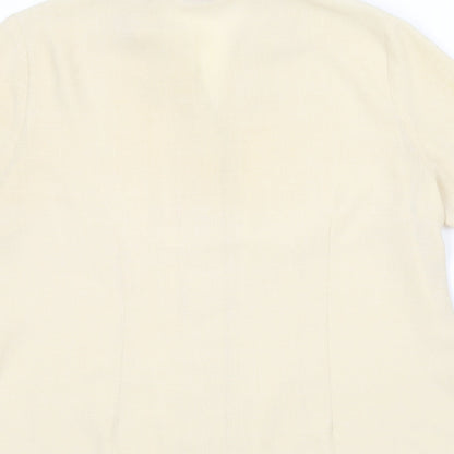 Womens UK Size 18 Bonmarché Yellow Basic Button-Up