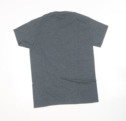 Mens UK Size S Gildan Blue  T-Shirt