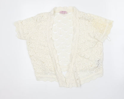 Womens UK Size 14 Per Una Ivory Cardigan Jumper