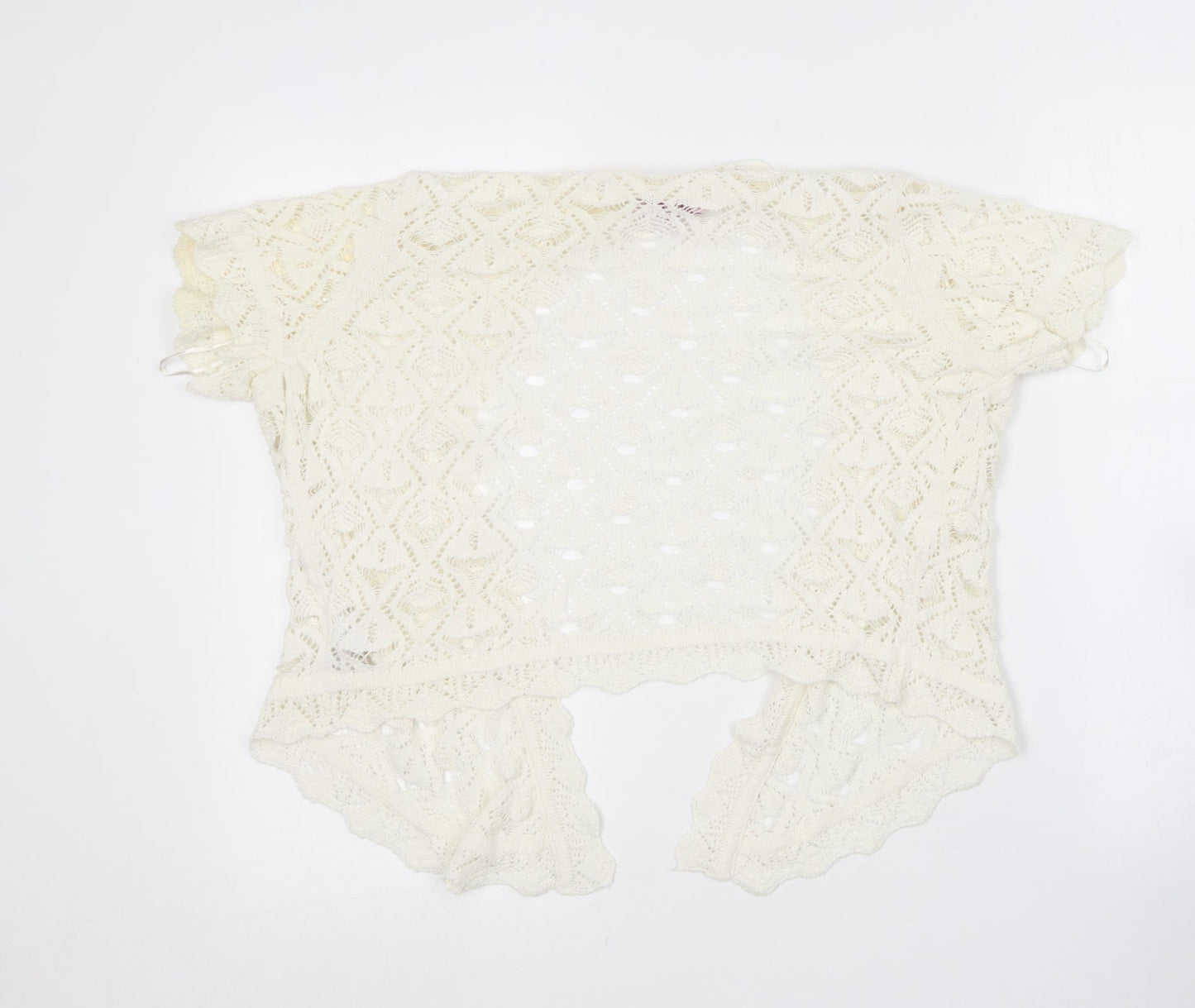 Womens UK Size 14 Per Una Ivory Cardigan Jumper