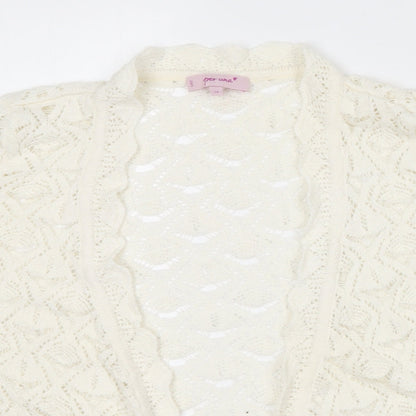 Womens UK Size 14 Per Una Ivory Cardigan Jumper