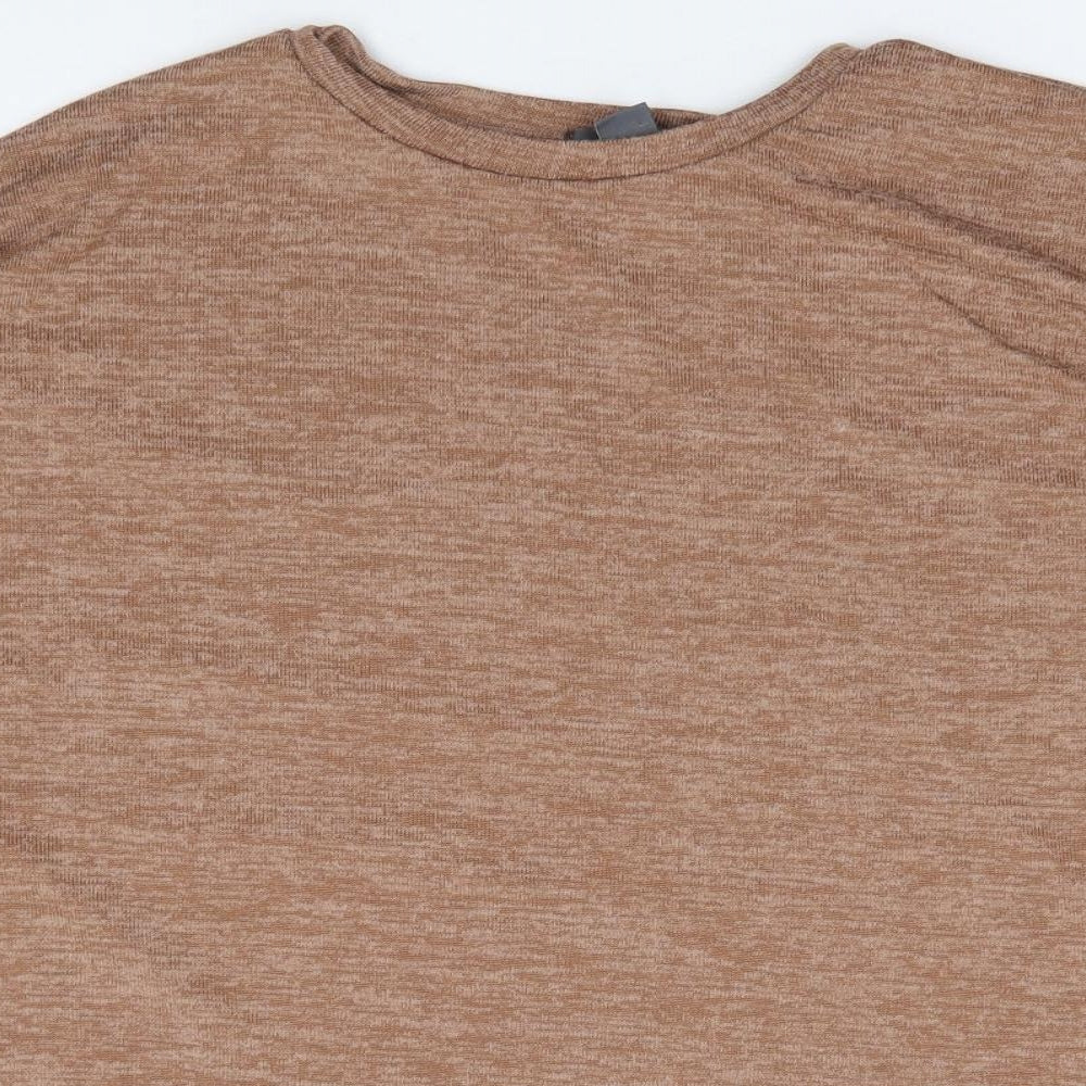 Primark Womens Brown Round Neck  Polyester Pullover Jumper Size S