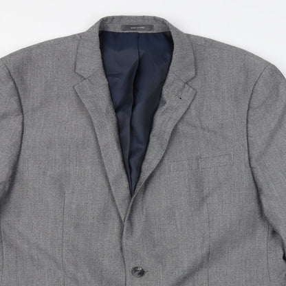 Primark Mens Grey  Polyester Jacket Suit Jacket Size 44