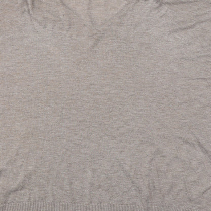 George Womens Beige V-Neck  Viscose Pullover Jumper Size 20