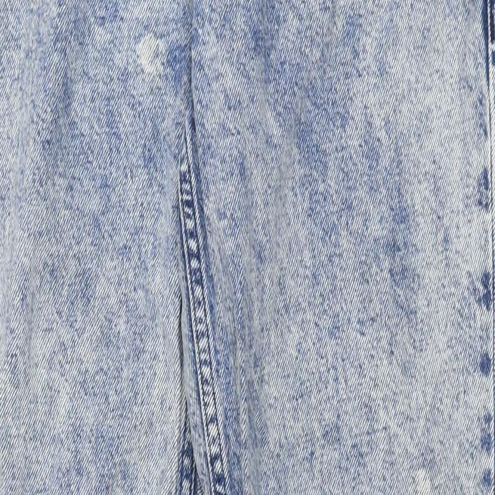 Denim Co Womens Blue  100% Cotton Mom Jeans Size 8 L30 in Regular Zip